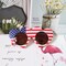 8PCS American Flag Party Glasses Set – 4th of July Red White Blue Patriotic Sunglasses Photo Booth Props for Independence Day, Memorial Day, Veterans Day & Party Favors